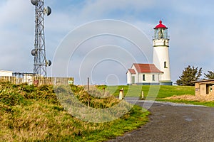 Cape Blanco Lighthouse at Pacific coast, built in 1870