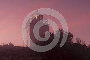 Cape Borda Lighthouse at sunset. Kangaroo Island, South Australia SA, Australia photo