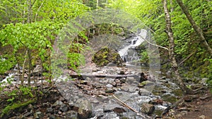 Cape Breton Highlands Trail with Waterfall