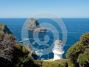 Cape Brett Lighthouse and Cape Brett Hut in Rawhiti New Zealand