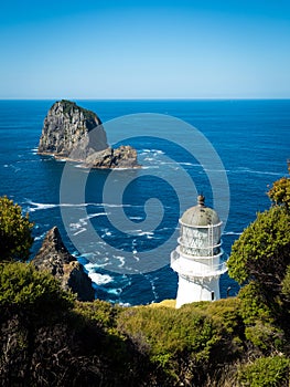 Cape Brett Lighthouse and Cape Brett Hut in Rawhiti New Zealand