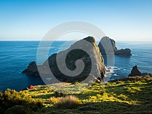 Cape Brett Lighthouse and Cape Brett Hut in Rawhiti New Zealand