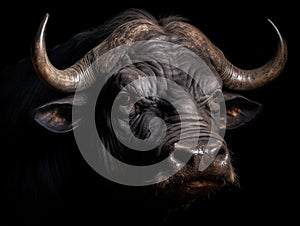 Ai Generated illustration Wildlife Concept of Cape Buffalo