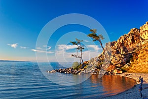 Cape Burhan on island Olkhon, lake Baikal