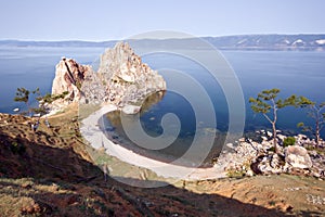 Cape Burkhan, Lake Baikal, island Olkhon.