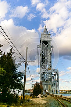 Cape Cod Canal Railroad Bridge in Massachusetts, US photo