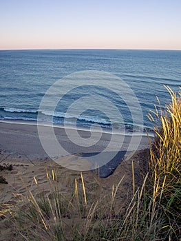 Cape Cod National Seashore Cliffs at Goldenhour photo