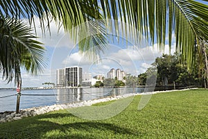 Cape Coral, Florida. View from beach on Cape Coral