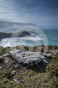 Cape Cornwall in cornwall england uk kernow