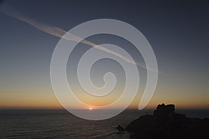 Cape Cornwall at sunset