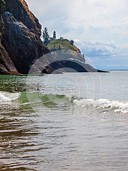 Cape Disappointment Lighthouse on the Washington Coast USA