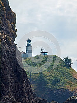 Cape Disappointment Lighthouse on the Washington Coast USA