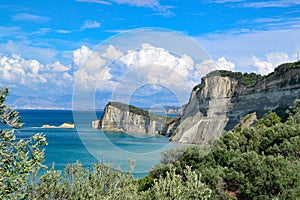 Cape Drastis at Corfu island in Greece