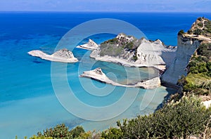 Cape Drastis at Corfu island, Greece