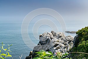 Cape Elizabeth Maine and Atlantic Ocean