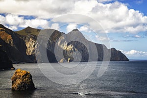 Cape End of  World in autumn, Shikotan, South Kuriles