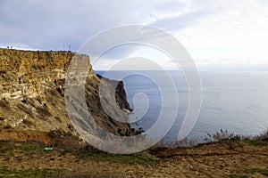 Cape Fiolent. Black Sea. Early spring.