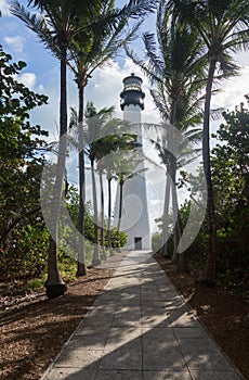 Cape Florida lighthouse in Bill Baggs