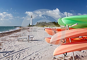 Cape Florida lighthouse in Bill Baggs
