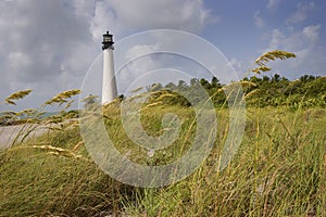 Cape Florida Lighthouse on Key Biscayne, Florida