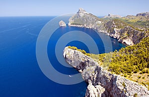 Cape Formentor in the Coast of North Mallorca