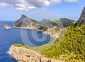 Cape Formentor landscape on Mallorca island, Spain