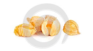 Cape gooseberry, physalis isolated on white background