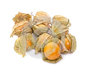 Cape gooseberry physalis isolated on white background