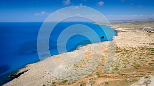 Cape Greco coastline view,cyprus photo