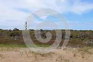 The Cape Hatteras Lighthouse near Buxton, North Carolina