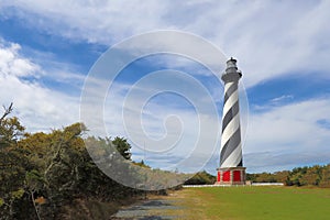 The Cape Hatteras Lighthouse near Buxton, North Carolina