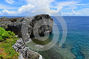 Cape Hedo coastline in the north of Okinawa