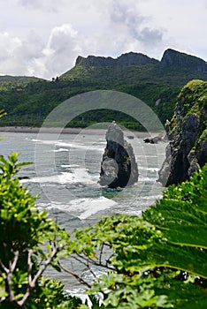 Cape Hedo coastline in the north of Okinawa