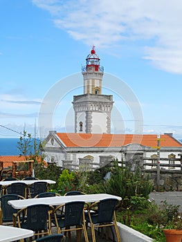 Cape Higuer lighthouse in Basque Country Spain France border