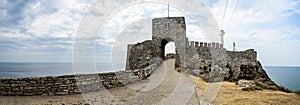 Cape Kaliakra the Gate of 40 virgins, Black sea water, bulgarian coastline