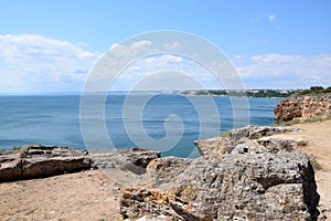 Cape Kaliakra Sea View and Bay Landmark Bulgaria Touristic Travel Destination Landscape