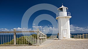 Cape Liptrap lighthouse at the sea, Australia