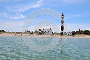 Cape Lookout lighthouse on the Southern Outer Banks of North Car