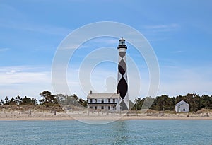 Cape Lookout lighthouse on the Southern Outer Banks of North Car