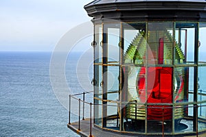 Closeup of Cape Mears lighthouse light photo