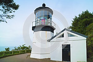 Cape Meares lighthouse on Oregon Coast photo