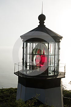 Cape Mears Lighthouse on Oregon`s Pacific Coast