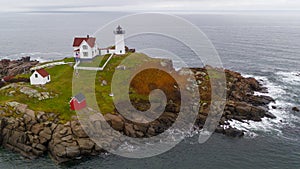 Cape Neddick Lighthouse Nubble Island Rock in York Maine