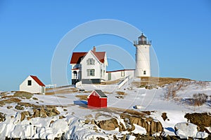 Cape Neddick Lighthouse, Old York Village, Maine