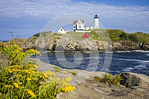 Cape Neddick `Nubble` Lighthouse, York, Maine