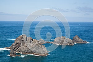 Cape Ortegal sea stacks landscape, Galicia, Spain