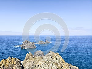 Cape Ortegal sea stacks landscape, Galicia, Spain