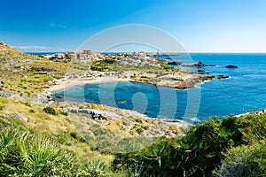 Cape Palos (Cabo de Palos) lighthouse and beach, Spain photo