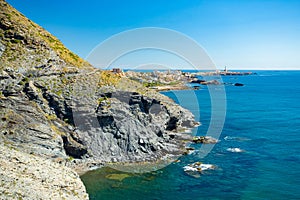 Cape Palos (Cabo de Palos) lighthouse and beach, Spain photo