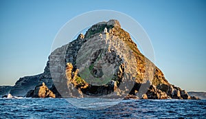 Cape Point and Cape of good hope. South Africa. View from the ocean